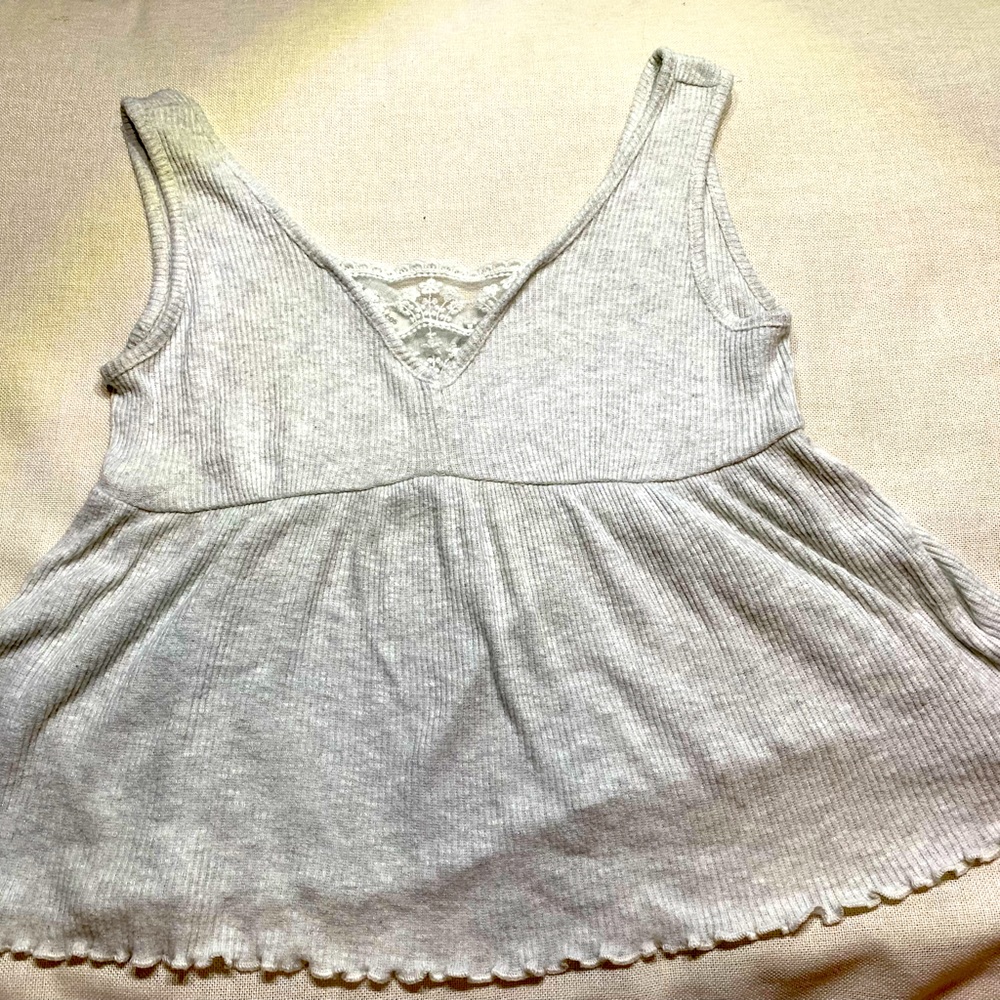 Maurice’s flowy top with lace panel